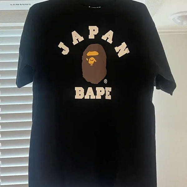 [BUNJANG] BAPE Japan Short Sleeve T-Shirt Black / 베이프 재팬 반팔 티셔츠 블랙