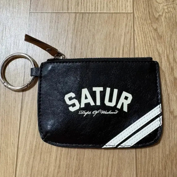 [BUNJANG] Satur Leather Card Wallet with Keyring / 세터 Satur 카드 지갑 (새상품급)