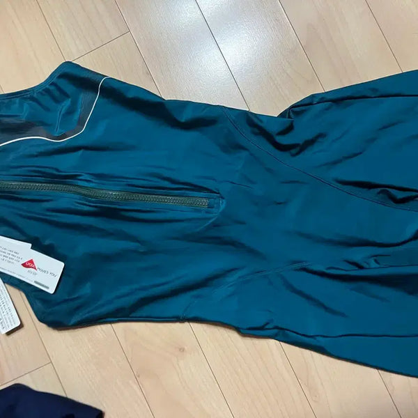 [BUNJANG] Arena Navy One-Piece Swimsuit Teal Blue / 아레나 네이비 원피스 수영복 틸블루