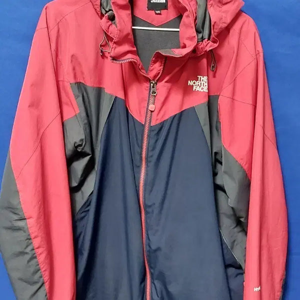 [BUNJANG] The North Face Windbreaker Jacket Red/Navy Size 100 / 노스페이스 바람막이 자켓 레드/네이비 100