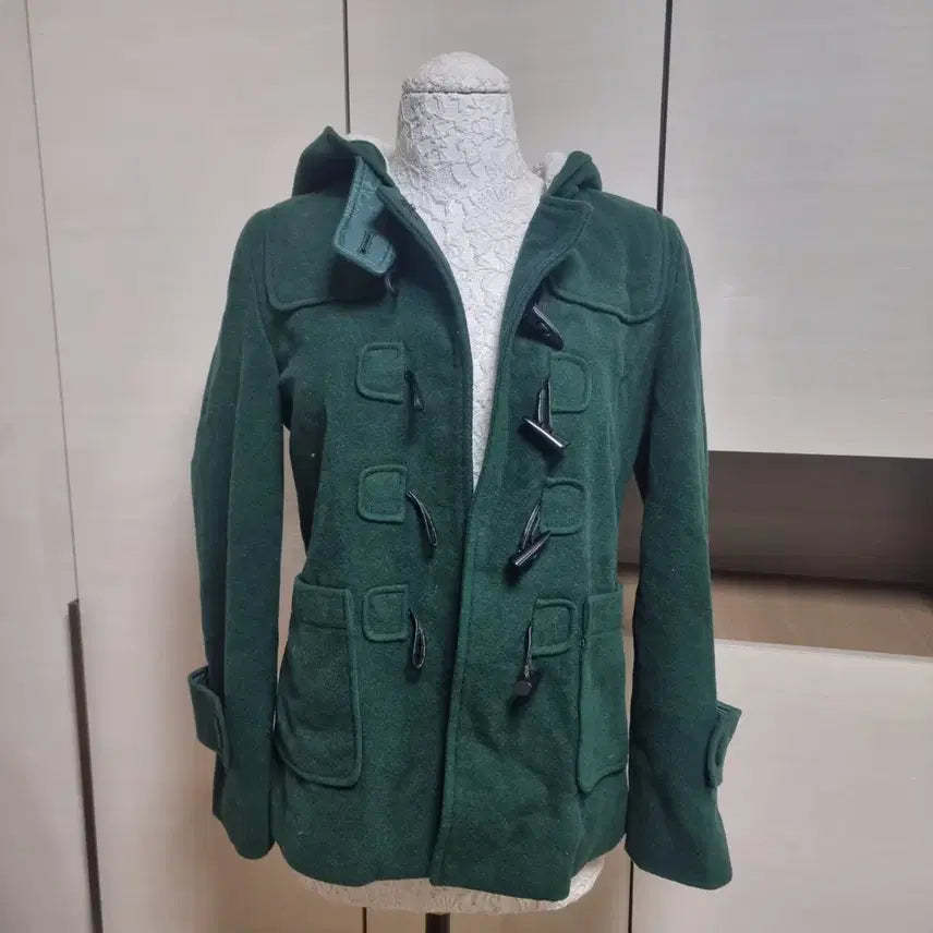 [BUNJANG] Priorities Green Duffle Coat (Size S) / Priorities 그린 더플 코트 S 떡볶이코트