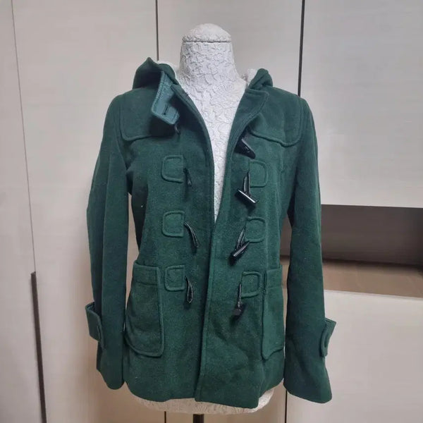 [BUNJANG] Priorities Green Duffle Coat (Size S) / Priorities 그린 더플 코트 S 떡볶이코트
