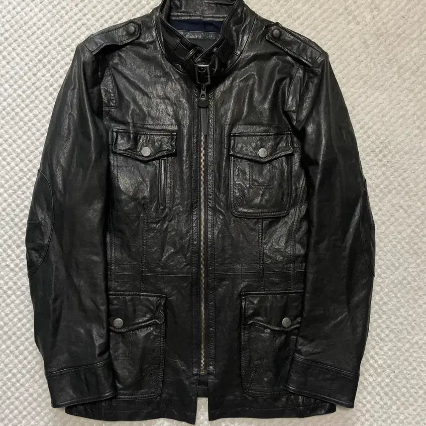 [BUNJANG] SERIES Western Mood Lambskin Leather Jacket / [L] SERIES 시리즈 웨스턴 무드 램스킨 양가죽 포켓 레더 자켓