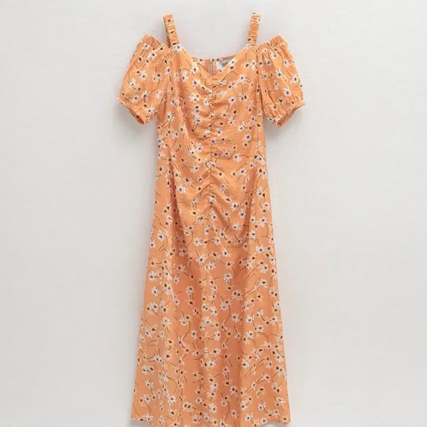 [BUNJANG] Atelier Nine Off-Shoulder Flower Dress / 아뜰리에나인 오프숄더 플라워원피스