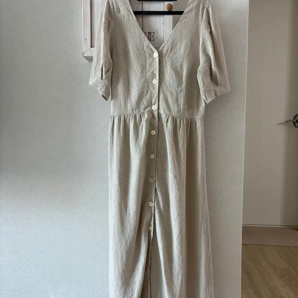 [BUNJANG] 8 Seconds Linen Dress / 새제품)8세컨즈 유니크 린넨원피스