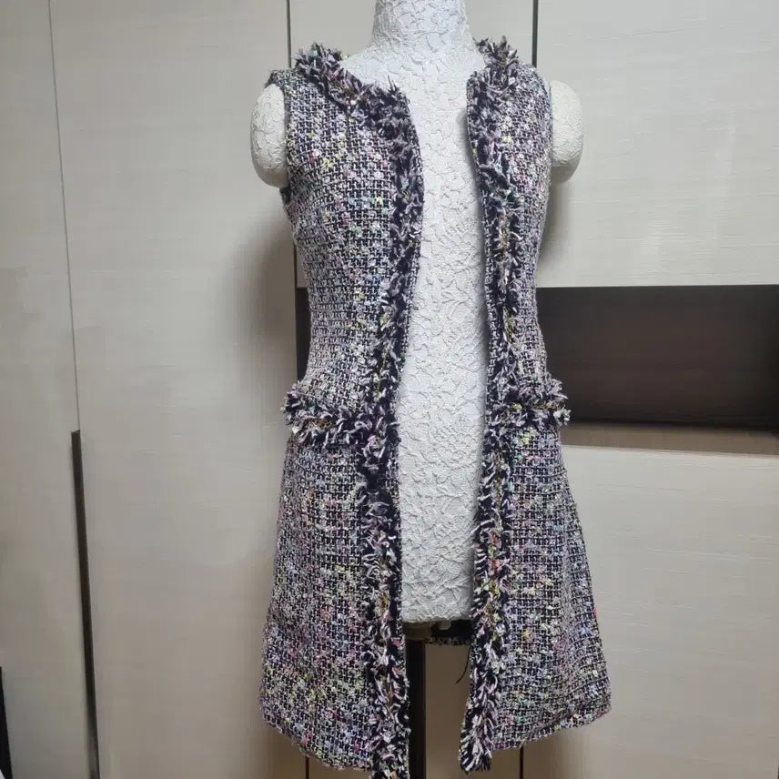 [BUNJANG] H&Y Tweed Long Vest / H&Y 트위드 롱 베스트 36
