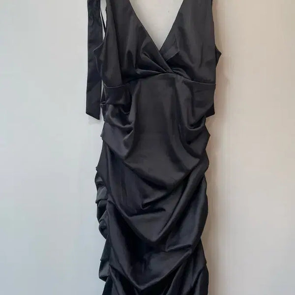 [BUNJANG] Le Chateau Shirring Long Dress M / 르 샤토 셔링 롱 원피스 M