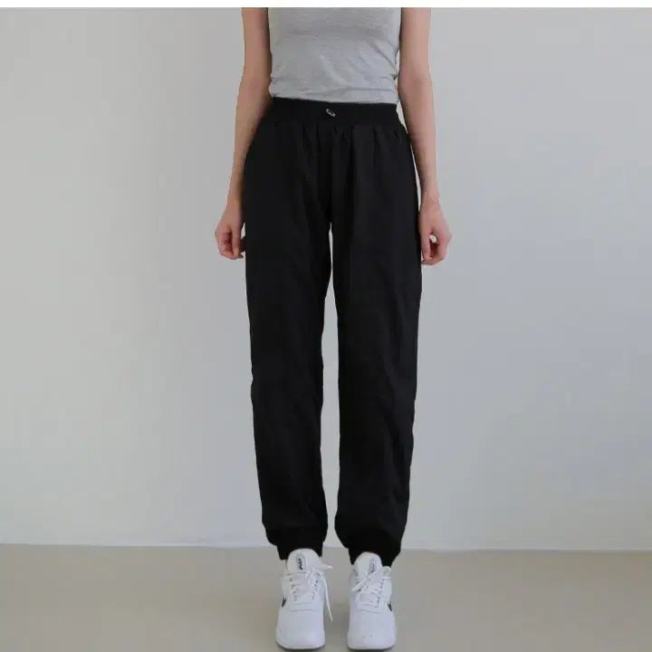 [BUNJANG] Unworn Jogger Banding Pants - Black / 트레이닝 조거 밴딩 팬츠 - 블랙