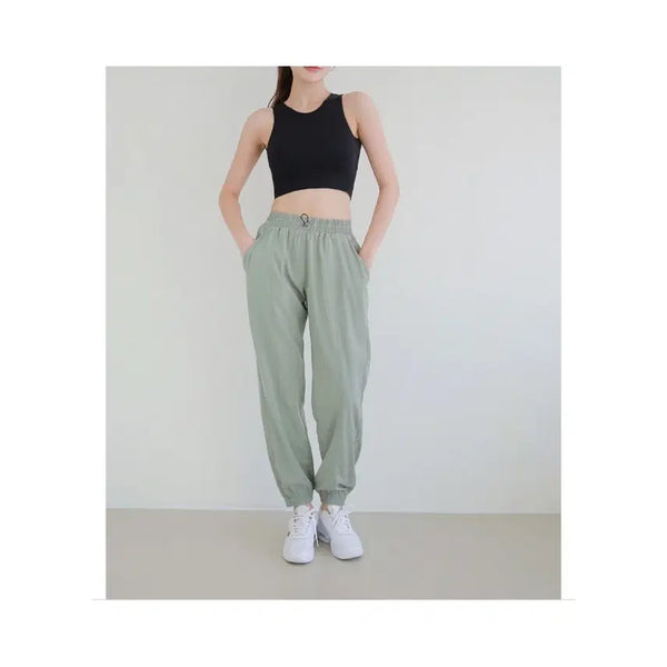 [BUNJANG] Unisex Training Jogger Banding Pants - Khaki / 트레이닝 조거 밴딩 팬츠 - 카키