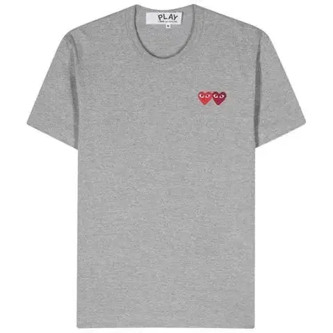 [BUNJANG] Comme des Garçons Double Wappen Round Hem Short Sleeve T-Shirt / 꼼데 더블와펜 라운드 반팔 / 정품