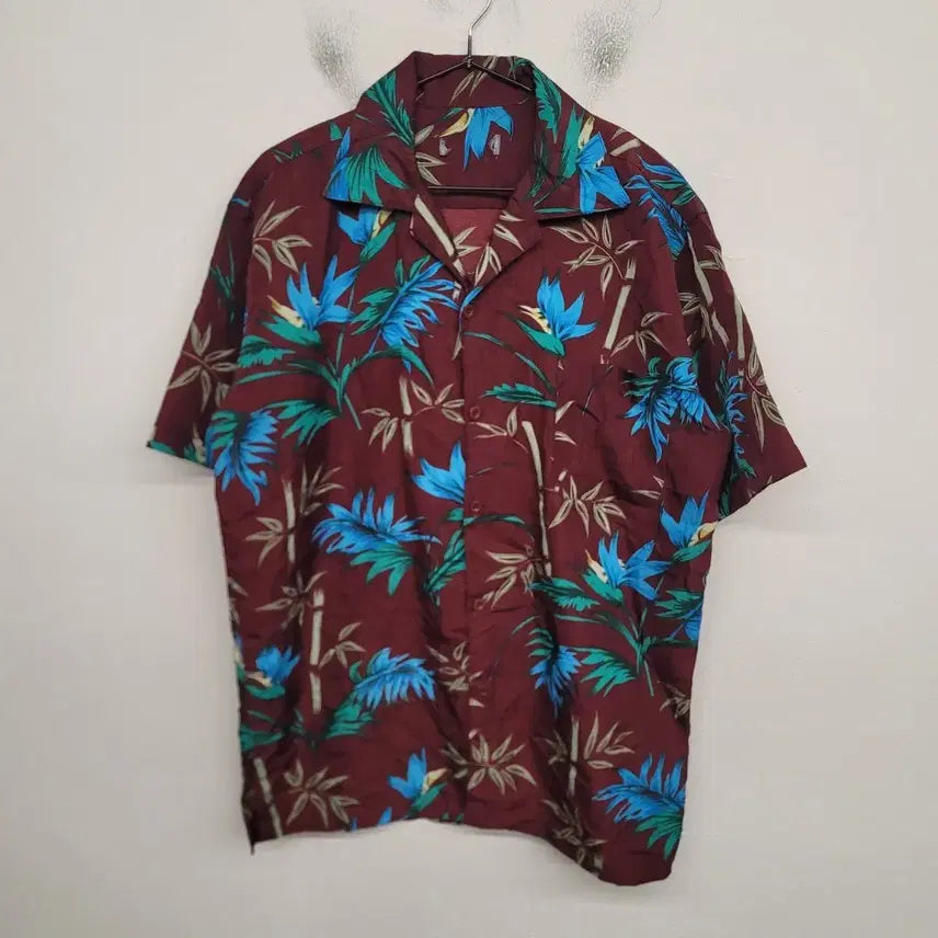 [BUNJANG] Patterned Hawaiian Shirt / [100/L] 패턴 하와이안 셔츠 / USA