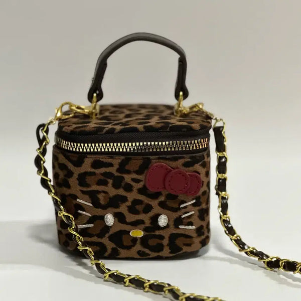 [BUNJANG] Hello Kitty Leopard Chain Mini Bag Crossbody / 헬로키티미니백/키티호피체인미니백/레오파드체인미니백/크로스백