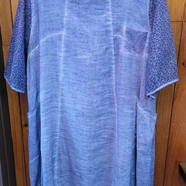 [BUNJANG] Natural Dyed Linen Dress / 천연 염색 린넨 원피스  사이즈는 77~88