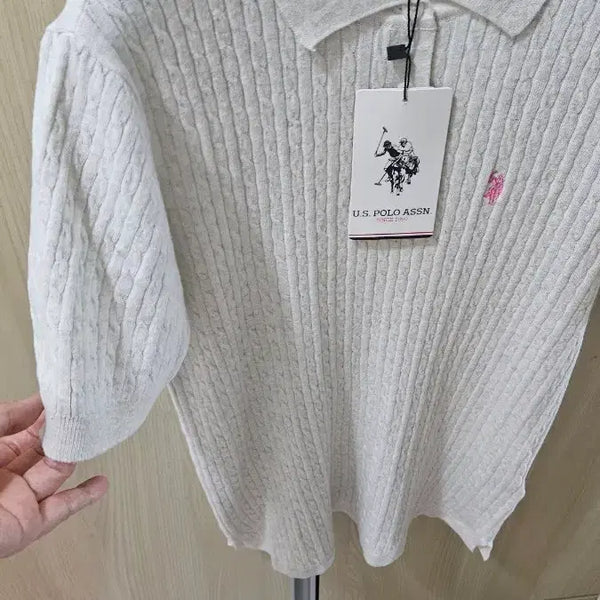 [BUNJANG] U.S. Polo 95 Cable Knit Sweater Oatmeal / U.S. POLO 95 꽈배기 니트 오트밀