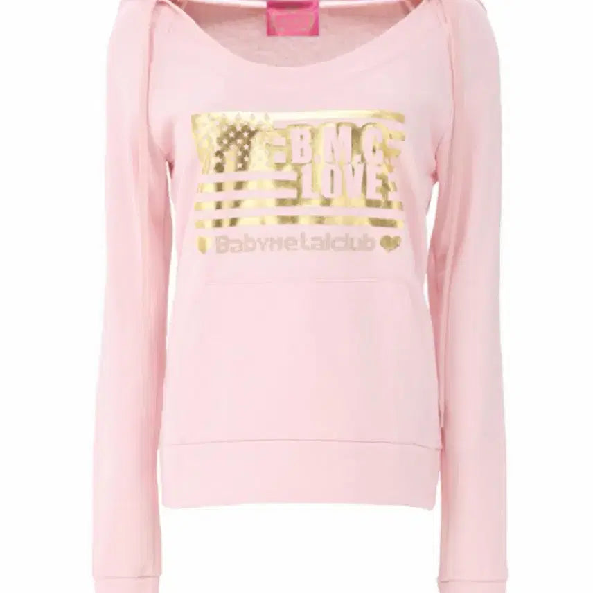 [BUNJANG] BABYMETAL CLUB BMC LOVE Hoodie Pink / 베이비메탈클럽 BMC LOVE 후드 핑크