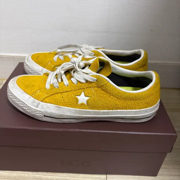 [BUNJANG] Converse One Star Suede Yellow Sneakers / 컨버스 원스타 스웨이드 옐로우