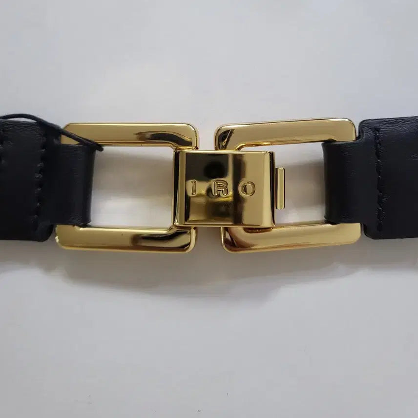 [BUNJANG] IRO Gold Buckle Lambskin Leather Belt / IRO 금장 램스킨 벨트