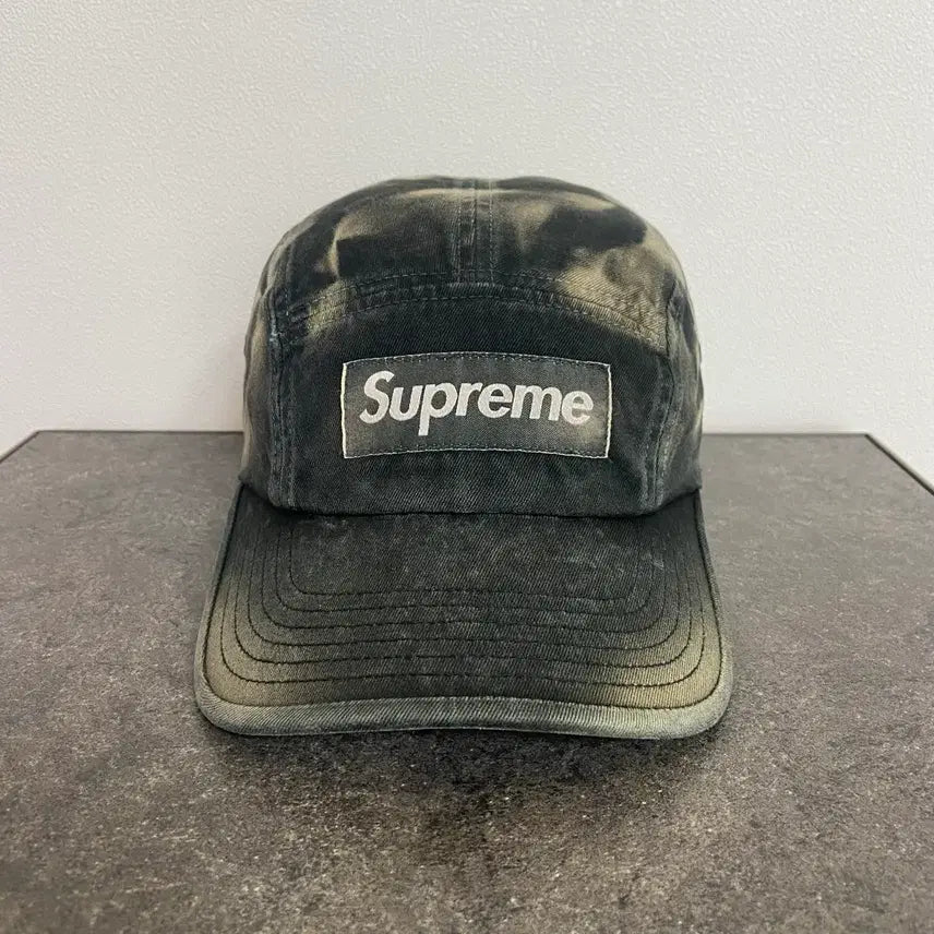 [BUNJANG] Supreme Box Logo Camp Cap Overdyed Black / (OS) 슈프림 박스로고 캠프캡 모자 오버다이드 블랙