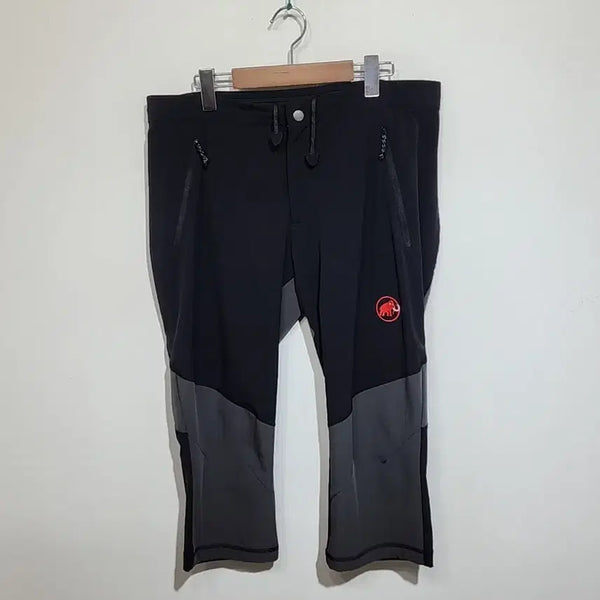 [BUNJANG] Mammut Men's 7/8 Length Outdoor Shorts (XL, Black/Gray) / (XL) 마무트 반바지 검회 등산복 7부 아웃도어 하프팬츠