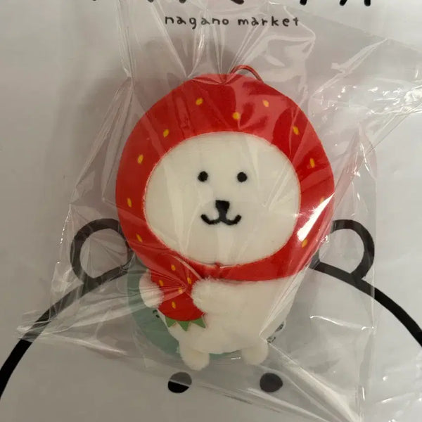 [BUNJANG] Nongdamgom Parade Strawberry Gom Dang Gom Naganomarket Plush / 농담곰 퍼레이드 먹어볼까 딸기곰 담곰이 나가노마켓