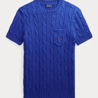 [BUNJANG] Polo Ralph Lauren Cable Knit Cotton Short Sleeve Knit / 폴로 랄프로렌 케이블 니트 코튼 숏슬리브 니트 /정품