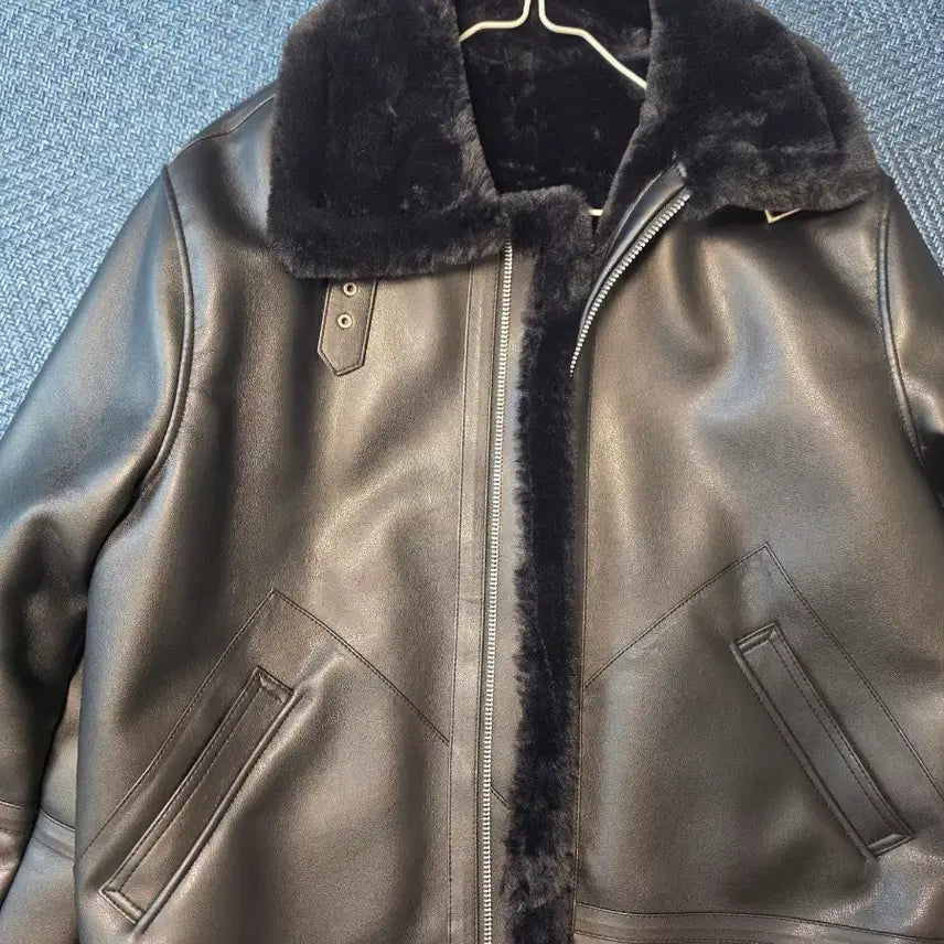 [BUNJANG] Dope Jasin Mustang Jacket Black / 도프제이슨 무스탕 자켓 블랙