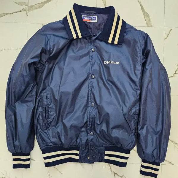 [BUNJANG] Mizuno Otokuni Stadium Jacket Navy / 미즈노 Otokuni 스타디움 자켓 네이비