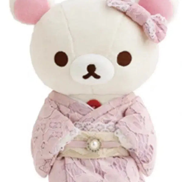 [BUNJANG] San-X Korilakkuma Pink Lace Kimono Limited Edition Plush / 코리락쿠마 인형 핑크 레이스 기모노 한정판 누이
