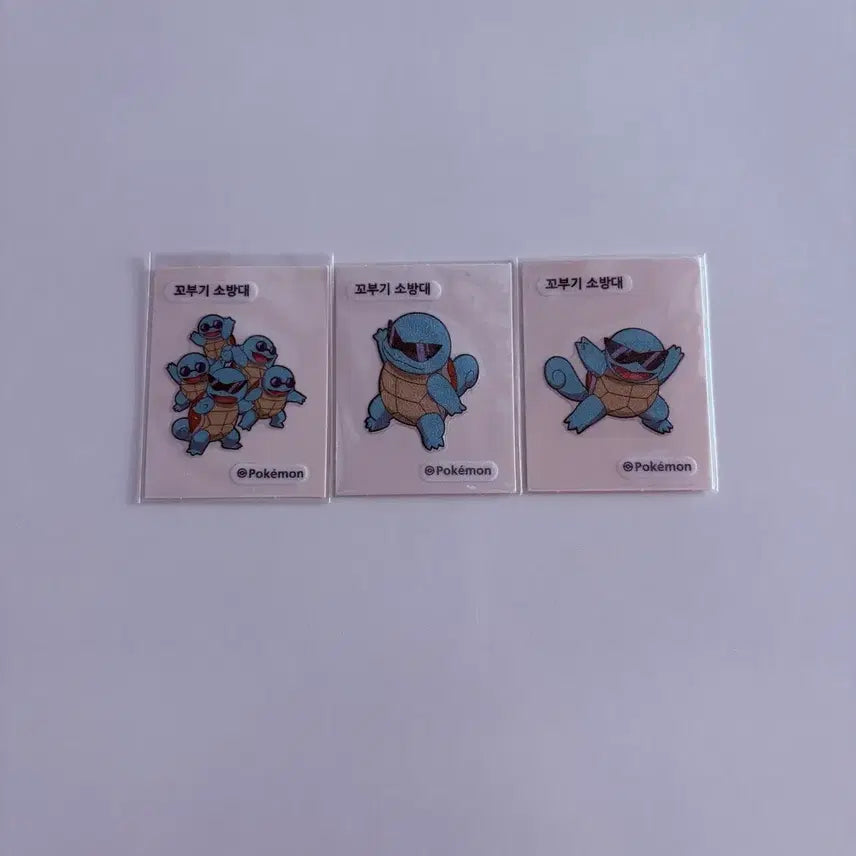[BUNJANG] Pokemon Sticker Set - Squirtle Firefighter / 포켓몬 띠부씰 꼬부기 소방대 세트
