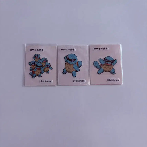 [BUNJANG] Pokemon Sticker Set - Squirtle Firefighter / 포켓몬 띠부씰 꼬부기 소방대 세트