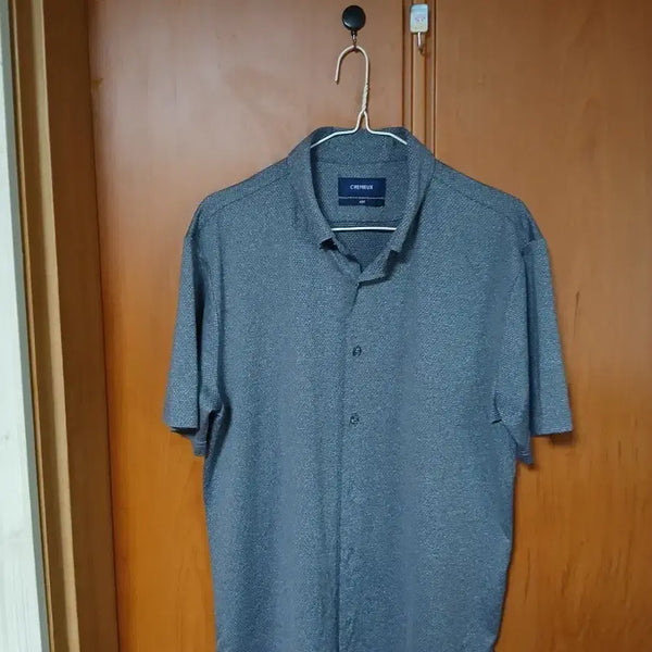 [BUNJANG] CHIMUN Short-Sleeve Shirt Gray / CHIMUN 반팔 셔츠 그레이