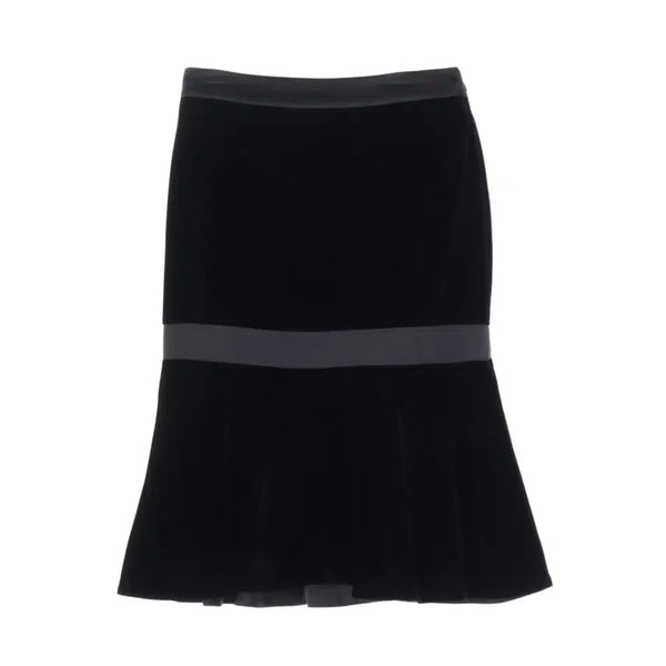 [BUNJANG] Valentino Velvet Silk Layered Mermaid Skirt / 발렌티노 벨벳 실크 레이어드 머메이드 스커트
