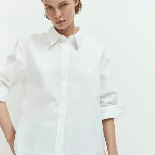 [BUNJANG] H&M White Oxford Shirt / H&M 화이트 옥스포드 셔츠