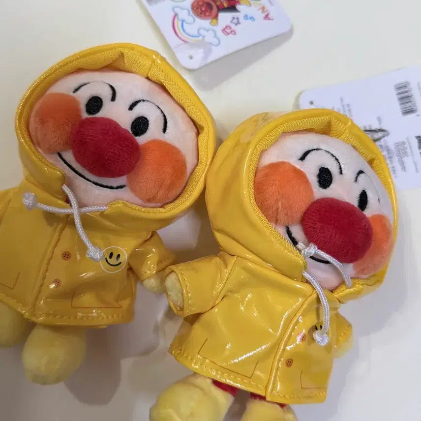 [BUNJANG] Anpanman Yellow Raincoat Plush Keyring / 호빵맨 노랑우비인형키링/개당가격