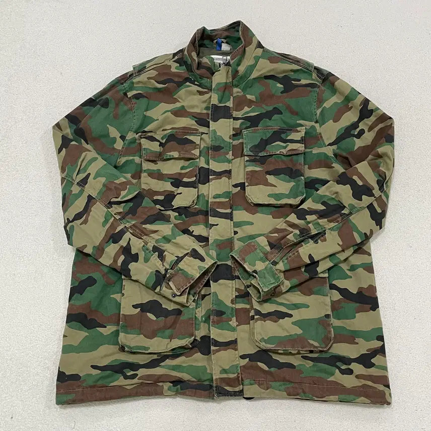 [BUNJANG] H&M Camo Pattern Military Jacket XL / US(XL) H&M 카모 패턴 밀리터리 자켓 0716