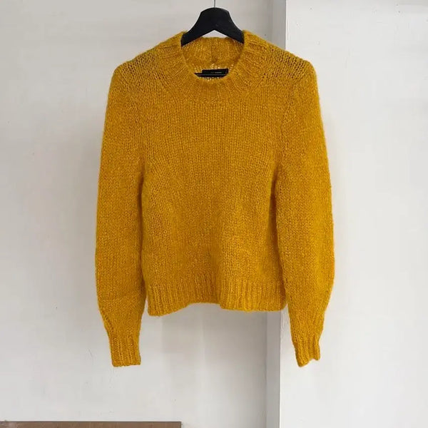 [BUNJANG] Isabel Marant Mustard Yellow Mohair Knit Sweater / 이자벨 마랑 머스타드 옐로우 모헤어 니트 스웨터