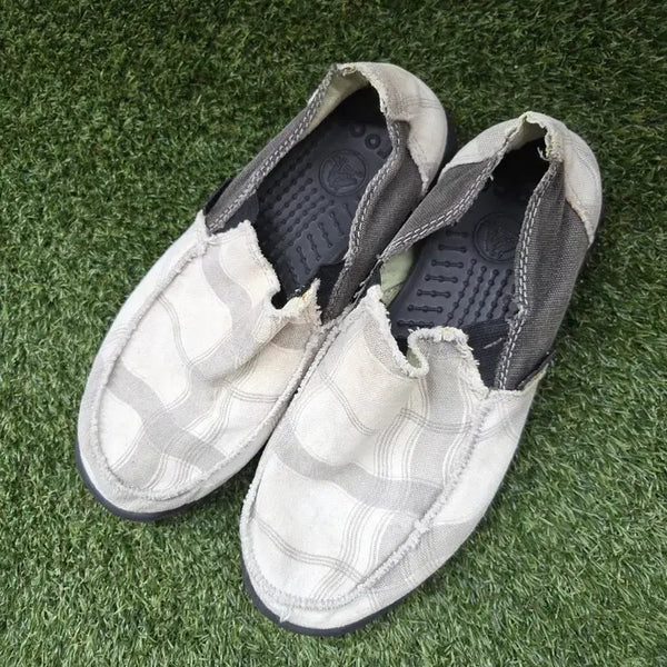[BUNJANG] Crocs Checkered Slip-On Shoes (Size 250-255) / 크록스 체크 패턴 슬립온 250~255