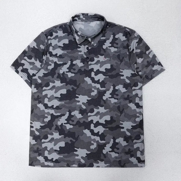[BUNJANG] ELLE Camouflage Functional Collar T-Shirt Men's 110 / [110] 엘르 카모플라쥬 기능성 카라티