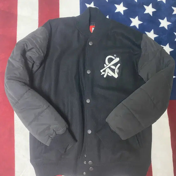 [BUNJANG] Skull & Y Varsity Stadium Jacket L / 스컬엔와이 바시티st 스타디움 자켓