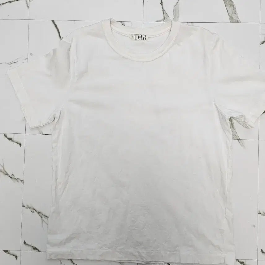 [BUNJANG] LEBA Women's Round Basic Short Sleeve T-Shirt / 르바 여성 라운드 기본 반팔티