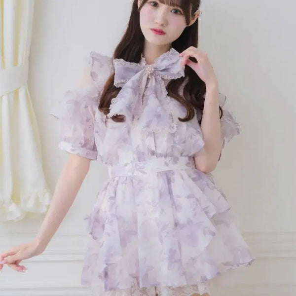 [BUNJANG] Rosita Floral Two-Piece Set / 로지타 꽃무늬 투피스 셋업