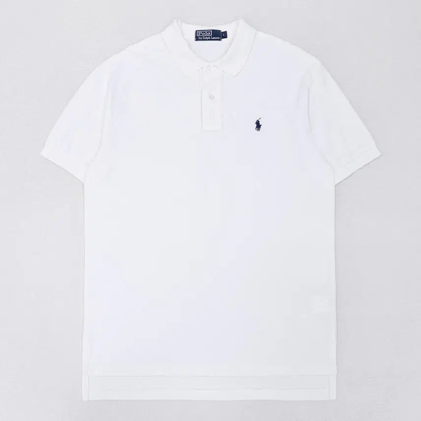 [BUNJANG] Polo Ralph Lauren Loose Fit White Cotton Polo Shirt - Men's 105 / [105] 폴로 루즈핏 화이트 코튼 카라티