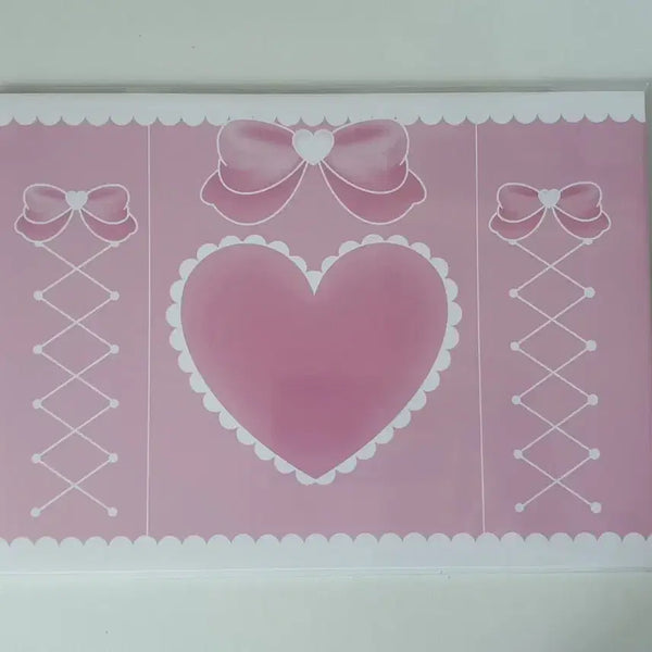 [BUNJANG] Heart Wrapping Paper B5 (50 Sheets) / 창봉투 추천 하트 랩핑지 B5