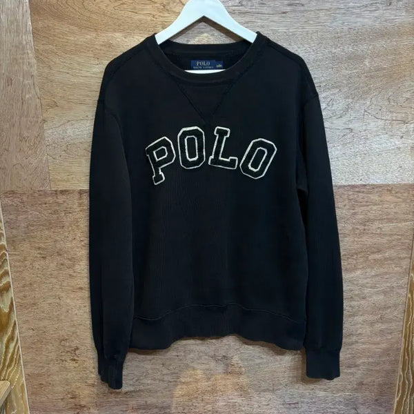 [BUNJANG] Polo Ralph Lauren Big Logo Sweatshirt Black L / 폴로 랄프로렌 맨투맨 블랙 L사이즈