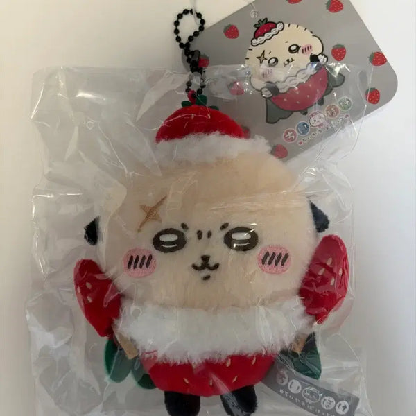 [BUNJANG] Chiikawa Strawberry Racco Plush / 치이카와 딸기 랏코