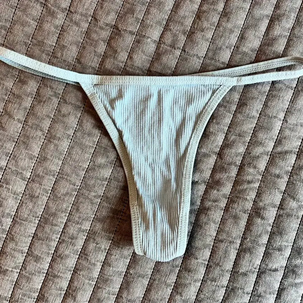[BUNJANG] Halerina Ribbed Panty T-Shirt / (중고) 할레리나 골지 팬티T
