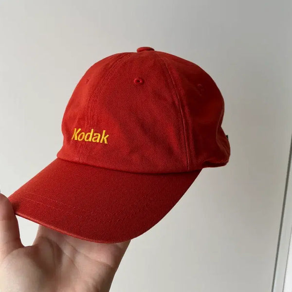 [BUNJANG] Kodak Lettering Ball Cap Red / 코닥 모자