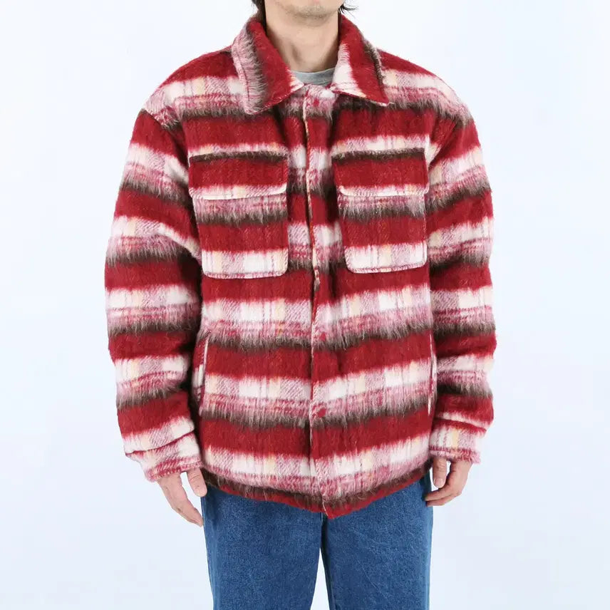 [BUNJANG] ROLF Men's 4oz Cotton Quilted Check Jumper Jacket / 롤프 남성 남자 4온스 솜 누빔 퀄팅 체크점퍼 잠바 남방 겨울
