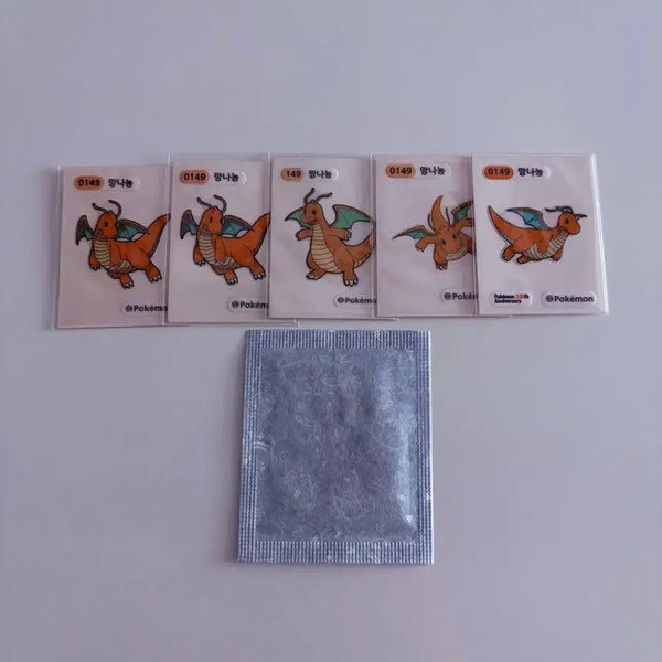 [BUNJANG] Pokemon Dragonite Sticker Set / 포켓몬 띠부씰 망나뇽 세트