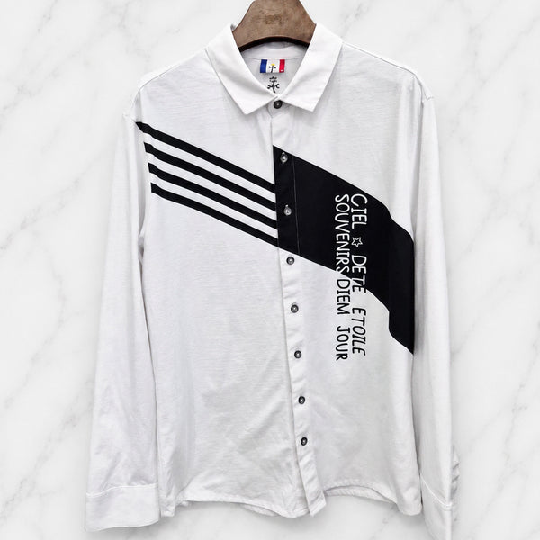 [BUNJANG] Castelbajac Long-Sleeve Collar Shirt XL / 105,XL )) CATELBAJAC 까스텔바작 긴팔 카라 셔츠!~ 디자인 예뻐요